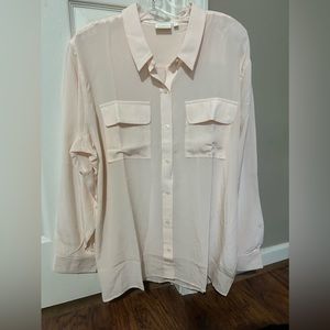 Beautiful Blush Pink Blouse, size XL, Spartina brand, new with tags